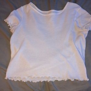 american eagle outfitters white crop top
